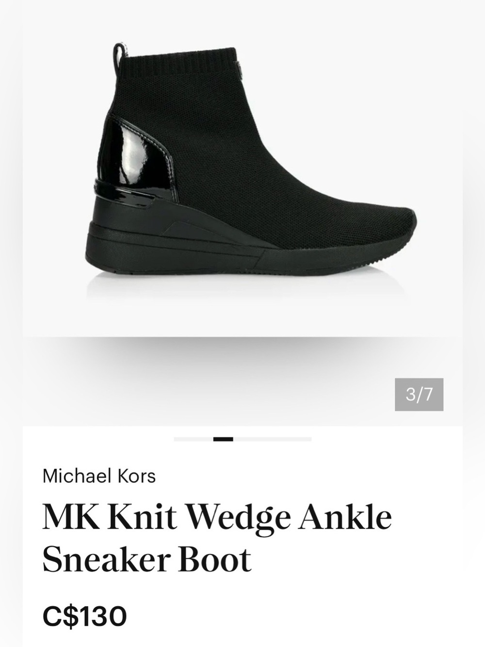 Michael Kors Stretch-knit Slip On Booties Women’s Size 8